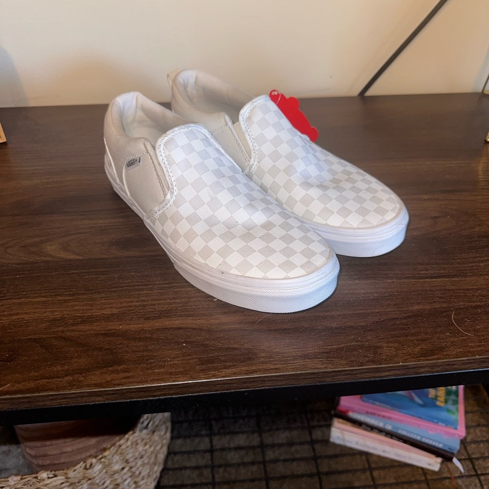 Checkered Slip-On Sneakers